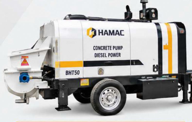 Bomba de concreto estacionaria diésel HAMAC HBT50
